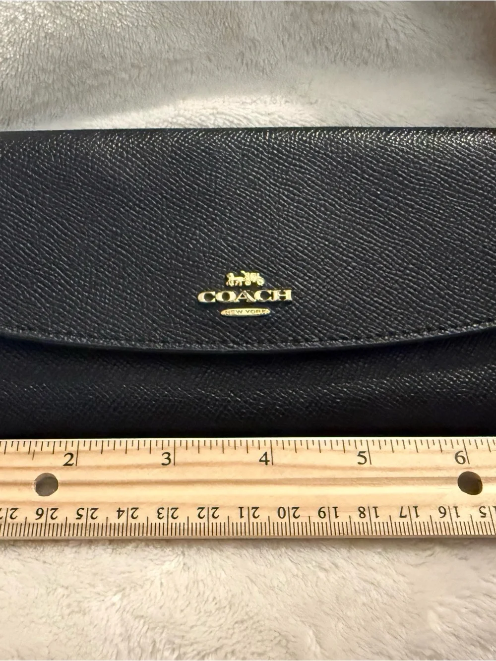 Coach crossgrain leather